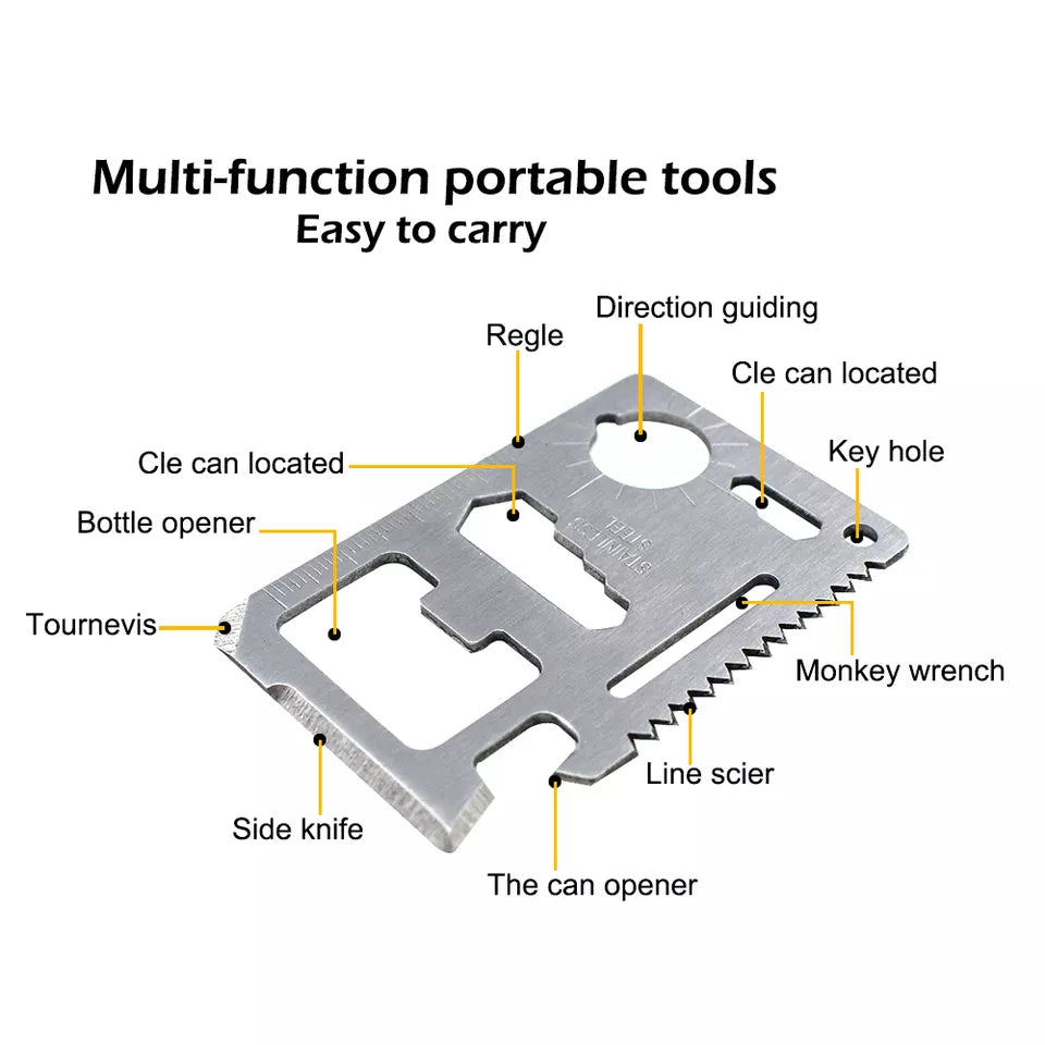 Multitool Card Stainless Steel