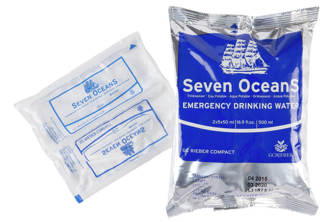 Seven OceanS ® Emergency Drinking Water - Dricksvatten med lång hållbarhet - 500ml